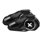 LEXIN G2P Motorrad Bluetooth Headset – Kommunikationssystem für bis zu 6 Personen, Doppelpack