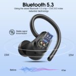 Poounur Sport Bluetooth 5.3 Kopfhörer In-Ear – 50h Akku, IP7 Wasserdicht, ENC Noise Cancelling – Bild 2
