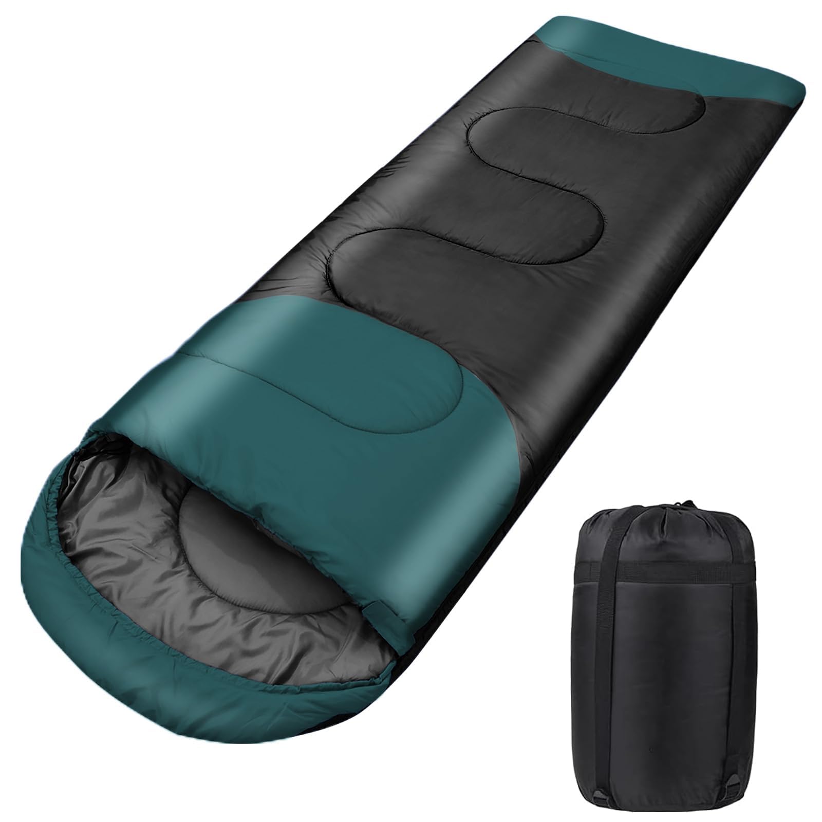 61hwywhYIsL._SY1600_.jpg Sundom Schlafsack 3 Jahreszeiten 220x80 cm – 2-in-1 Camping Schlafsack wasserdicht & leicht – Bild 1