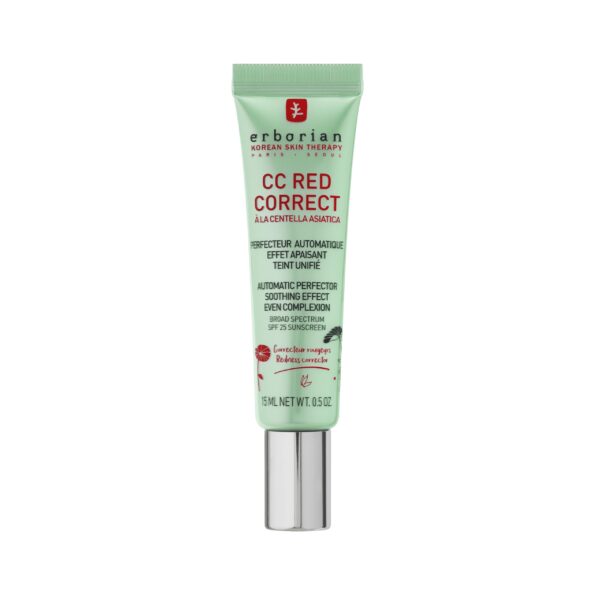 Erborian CC Red Correct mit Centella Asiatica – Rötungskorrektor LSF 25