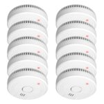 ELRO FS1801 Rauchmelder 10er Set – EN14604 zertifiziert mit optischem Sensor