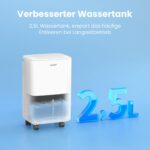 Comfee Luftentfeuchter 12L/24h – Intelligente Entfeuchtung für Räume bis 50m³ – Bild 8