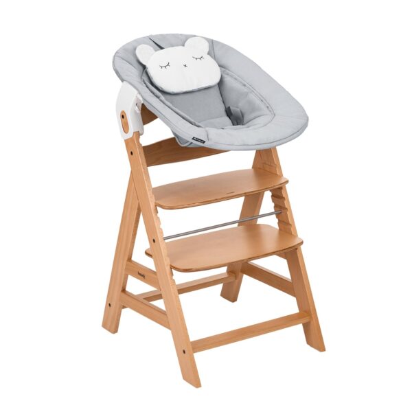 hauck Alpha+ Newborn Set Hochstuhl mit Neugeborenenaufsatz – Mitwachsend ab Geburt bis 90 kg