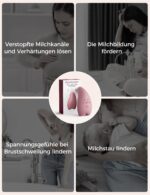 Momcozy A1Pro Stillmassagegerät – Wärme & Vibration für effizientes Abpumpen – Bild 2