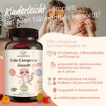 wowtamins Kids Complete – Vegane Multivitamin Gummies zuckerfrei mit Omega 3 & Vitamin D3 – Bild 2