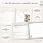 mintkind Erinnerungsalbum Kindheit Salbei – Hardcover Babybuch für 0–10 Jahre – Bild 4
