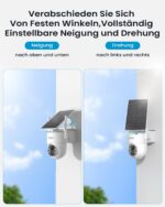 ieGeek 2K Solar Überwachungskamera Aussen – 360° PTZ mit Farb-Nachtsicht & PIR-Bewegungsmelder – Bild 2