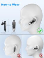 New Bee B45 Bluetooth Headset mit Dual Mic & 20h Sprechzeit – Freisprech-Ohrhörer für Profis – Bild 8