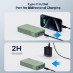JUOVI 20000mAh Power Bank 35W mit USB-C – Schnellladung für alle Geräte – Bild 3