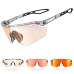 Lamicall Selbsttönende Fahrradbrille – UV400 Sportbrille mit TR90 Ultraleichtrahmen