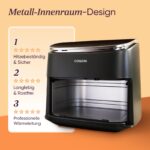 Cosori TurboBlaze Heissluftfritteuse XXL 6L – 9-in-1 Airfryer mit DC-Motor & 87 Rezepten – Bild 8