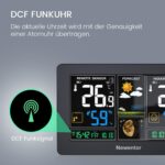 Newentor Funkwetterstation mit Aussensensor – Wettervorhersage & DCF Funkuhr – Bild 3