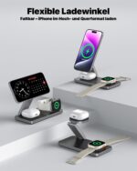 QTlier 3-in-1 Induktive Ladestation mit MagSafe – 20W Schnelllader für iPhone & Apple Watch – Bild 7