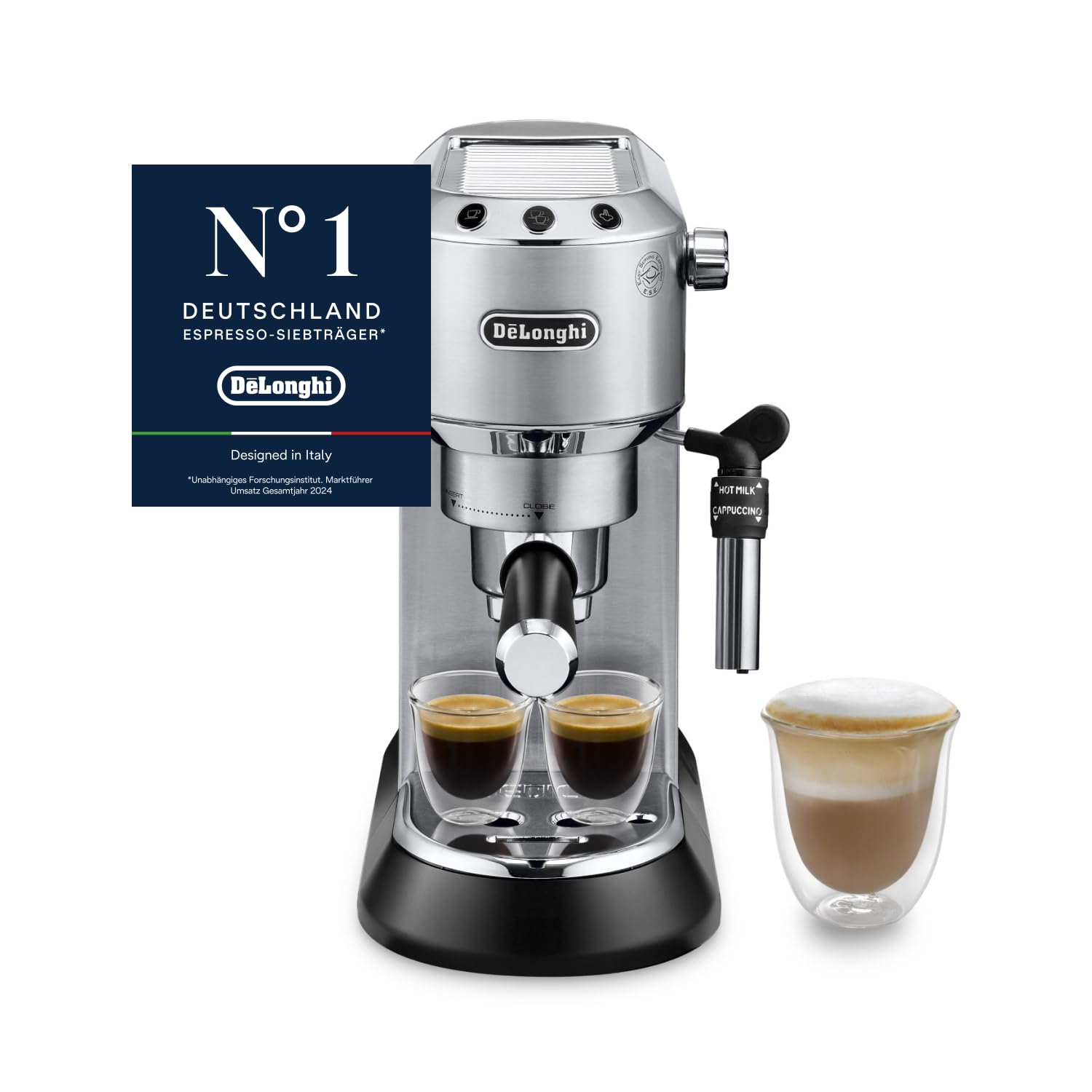 61k2ShP4jKL._SY1500_.jpg De'Longhi Dedica Style EC685.M – Kompakte Siebträgermaschine mit Milchaufschäumer – Bild 1
