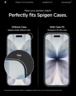 Spigen Glas.tR EZ Fit Privacy Schutzfolie für iPhone 17 Pro/17/16 Pro – 2er Set – Bild 7