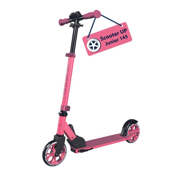 HUDORA Scooter Up 145 Junior – Höhenjustierbarer Kinder-Roller ab 3 Jahren bis 60 kg
