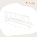 PINOLINO Bettschutzgitter Classic 90 cm – Rausfallschutz für Kinderbetten, weiß lackiert – Bild 2