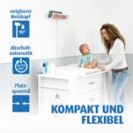 reer EasyHeat Wickeltisch-Wärmestrahler 500W – Wandmontage für sichere Babywärme – Bild 4