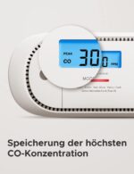 X-Sense XC01-M Kohlenmonoxid-Melder – Funkverbunden mit LCD-Anzeige & App-Steuerung – Bild 8