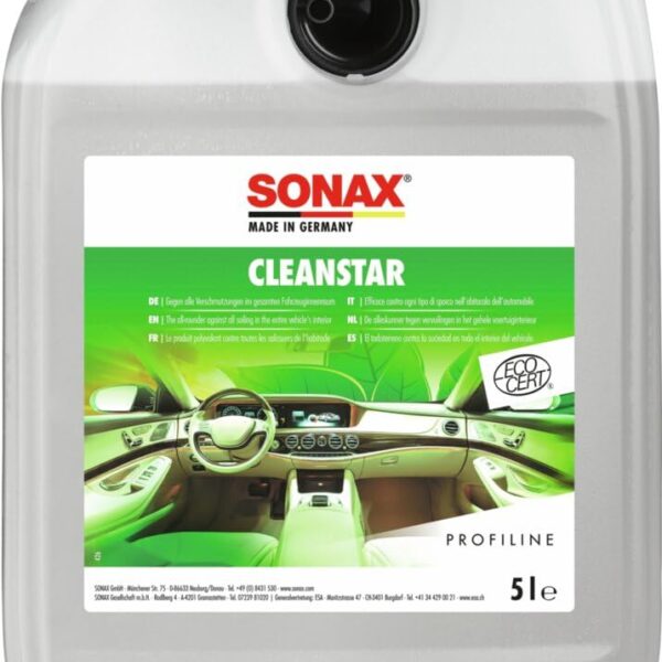 SONAX CleanStar 5 Liter – Universal-Autoinnenreiniger für alle Oberflächen
