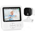 BURNNOVE Babyphone mit Kamera 720P IPS – Sicher ohne WLAN, 2000mAh Akku & Nachtsicht
