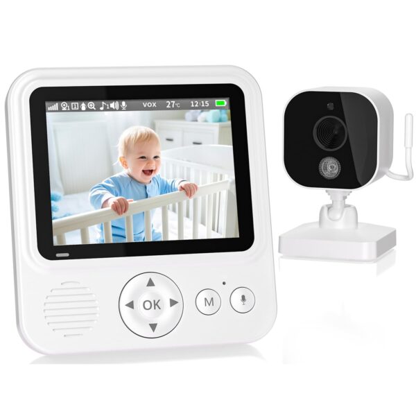 BURNNOVE Babyphone mit Kamera 720P IPS – Sicher ohne WLAN, 2000mAh Akku & Nachtsicht