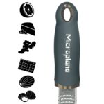 Microplane Zester Küchenreibe Anthrazit – Profi-Reibezange für Käse, Zitrus & Gewürze – Bild 3