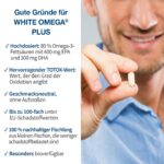 White Omega PLUS Omega-3 Kapseln – 800 mg EPA & DHA täglich – Herz-, Gehirn- & Augenfunktion – Bild 3