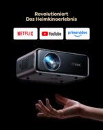 WiMiUS P62 Pro Smart Beamer 1300 ANSI – 4K Full HD Projektor mit Autofokus & Netflix – Bild 2