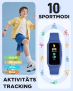 BIGGERFIVE Vigor 3 Kinder-Fitnessuhr mit AMOLED Display – 3ATM wasserdicht, ohne App – Bild 4
