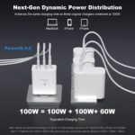 Ailawuu 100W USB-C Schnellladegerät mit 3 Ports – GaN-Technologie für iPhone, Samsung & MacBook – Bild 6