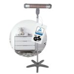 Babyruf BR 80 Wickeltischheizstrahler – 400/800 Watt mit Timerfunktion & Sicherheitsgeflecht