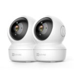 EZVIZ C6N 2er Set – 1080P WLAN Überwachungskamera mit 360° Schwenkung & Bewegungsverfolgung