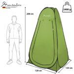 Montafox Pop-Up Toilettenzelt 120x120x200cm – Multifunktionales Dusch- & Umkleidezelt – Bild 3