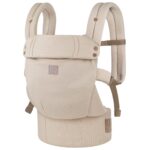 GAGAKU Babytrage 4-in-1 für 3,2–15 kg – Ergonomische Tragehilfe mit Nackenstütze Khaki
