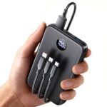 LKOUY 27000mAh Power Bank mit USB-C & 3-in-1 Kabel – Schnelllade Powerbank für iPhone & Samsung