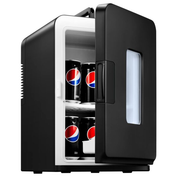 NORTHCLAN Mini Kühlschrank 15L – Dual-Modus (AC/DC) für Auto & Zuhause