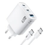 XUI 65W USB-C Schnellladegerät 3-Port mit GaN III – Universal für MacBook, iPhone & Samsung