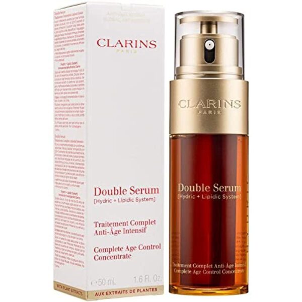 Clarins Double Serum 50 ml – Complete Age Control Konzentrat mit Pflanzenextrakten