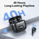 POMUIC Bluetooth 5.3 In-Ear Kopfhörer mit 4 ENC Mic – 40H Spielzeit, IP7 wasserdicht – Bild 3