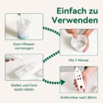 Venusarm Keramik Giesspulver Weiss 9,6kg – Lufthärtendes Giesspulver für Silikonformen – Bild 7