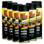 Fast Finish 430220 Autolack Matt Schwarz Set – 6 x 500 ml Nitro-Kombi-Spray – Bild 2