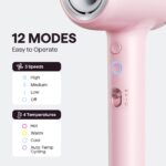 Wavytalk TURBLOW PRO Haartrockner mit Diffusor – Schnelles Trocknen mit negativen Ionen – Bild 6
