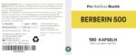 Berberin 500 mg (180 Kapseln) – Hochdosiert 97% HCl, vegan & Made in Germany – Bild 2