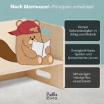 Bellabino Aki Wendebank 2in1 – Kindersitzbank & Tisch aus Birke mit 3 Sitzhöhen – Bild 5