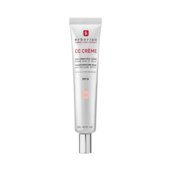 Erborian CC Crème mit Centella Asiatica & Hyaluronsäure – Illuminierende Pflege-Foundation mit SPF 30 für einen strahlenden Teint