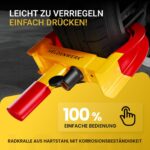 HELDENWERK® Radkralle mit Hochsicherheitsschloss – Diebstahlschutz für PKW, Wohnmobil & Anhänger – Bild 3