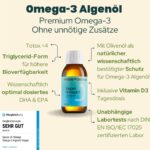 Omega-3 Algenöl vegan mit DHA & EPA – Triglycerid-Form, Vitamin D3 & Zitrone – Bild 6