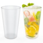 AOLUXLM 50er Partybecher Set 480ml – Bruchsichere Mehrwegbecher für Events