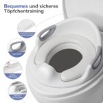 DEANIC Toilettensitz für Kinder mit Tritthocker – 2-in-1 Toilettentrainer ab 1 Jahr – Bild 4